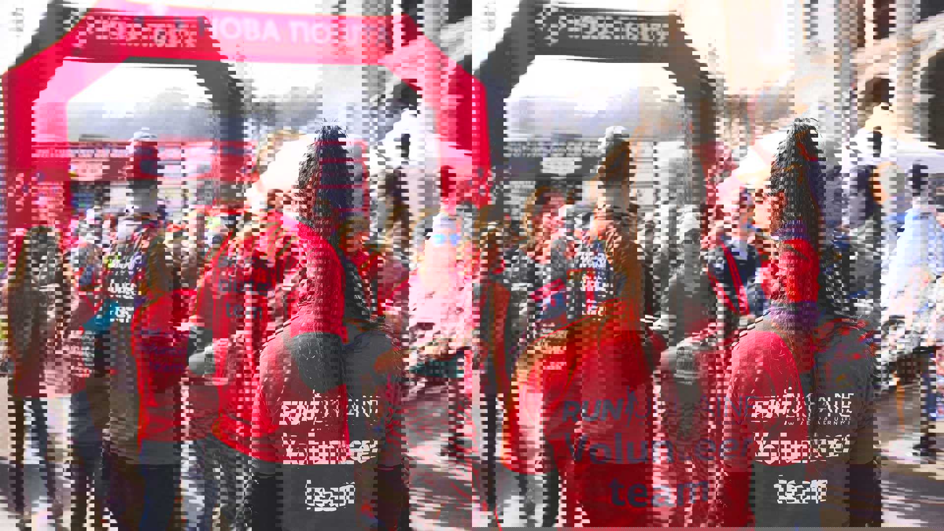 men and women in a fun run activity